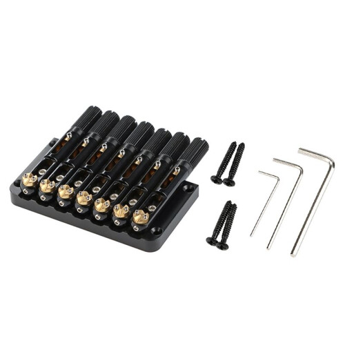 7 String Headless Metal Saddle Bridge Musical Instrument Replacement Headless Guitar Accessories
