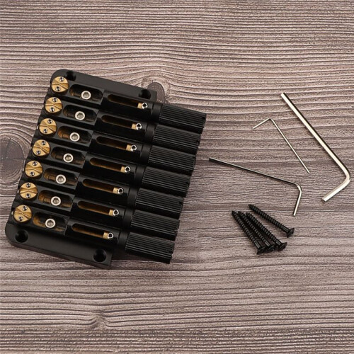 7 String Headless Metal Saddle Bridge Musical Instrument Replacement Headless Guitar Accessories 1
