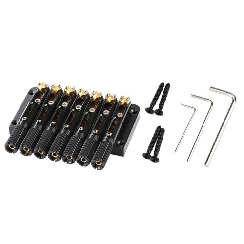 7 String Headless Metal Saddle Bridge Musical Instrument Replacement Headless Guitar Accessories 2