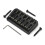 6-String Guitar Fixed Bridge 72.8 Fixed Bridge Body Fittings Alloy Drawing Plate String Bridge Black 1