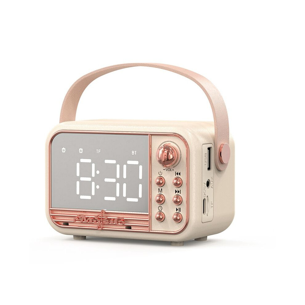 Alarm Clock 5.0 Speaker Support Tf Card U Disk Aux 3D Sound Balance Diffusion Type Alarm Clock Speaker B 6033968157213