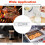 Mattermometer LCD Digital Laddningsbar Termometer för Matlagning Utomhus BBQ Kött Elektronisk Mattermometer 6