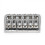 6-Strängad Gitarr Fixed Bridge 72.8 Fixed Bridge Body Fittings Legering Ritplatta String Bridge Krom 5