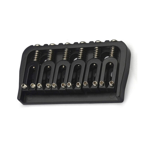 6-Strängad Gitarr Fixed Bridge 72.8 Fixed Bridge Body Fittings Legering Ritplatta String Bro Svart 2