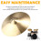 Placa de Atrito Oblíqua para Percussão, Kit de Bateria Musical, Peça de Limpeza, Acessórios para Bateria, 14 Polegadas 5