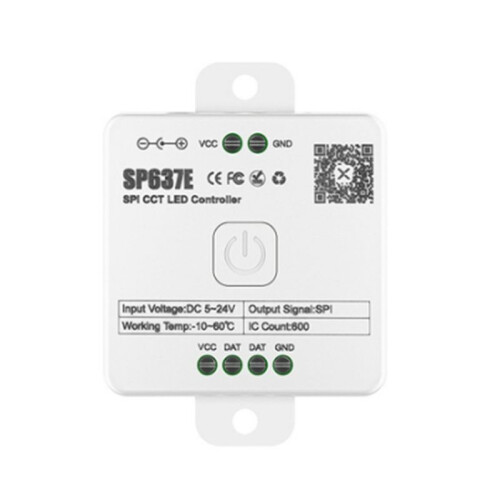 And-SP637E SPI DC5-24v Dual Controller with and-RC2 Remote Control Support 2.4G Touch Remote Control 1