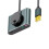 Scheda Audio Esterna USB 3.5 mm Porta Microfono per Cuffie Driver-Free Convertitore Audio per Desktop e Notebook Nero 3