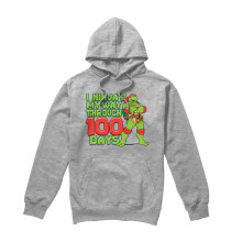 (M, Athletic Heather) Teenage Mutant Ninja Turtles Unisex Adult I Ninja'd My Way Through 100 Days Hoodie