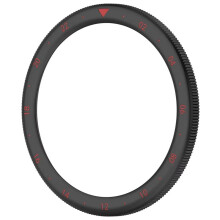Metal Bezel Ring Watch Bezel Shell Metal Bezel Replacement Case Cover Ring for Watch S4 ESIM/S3 ESIM Black&Red