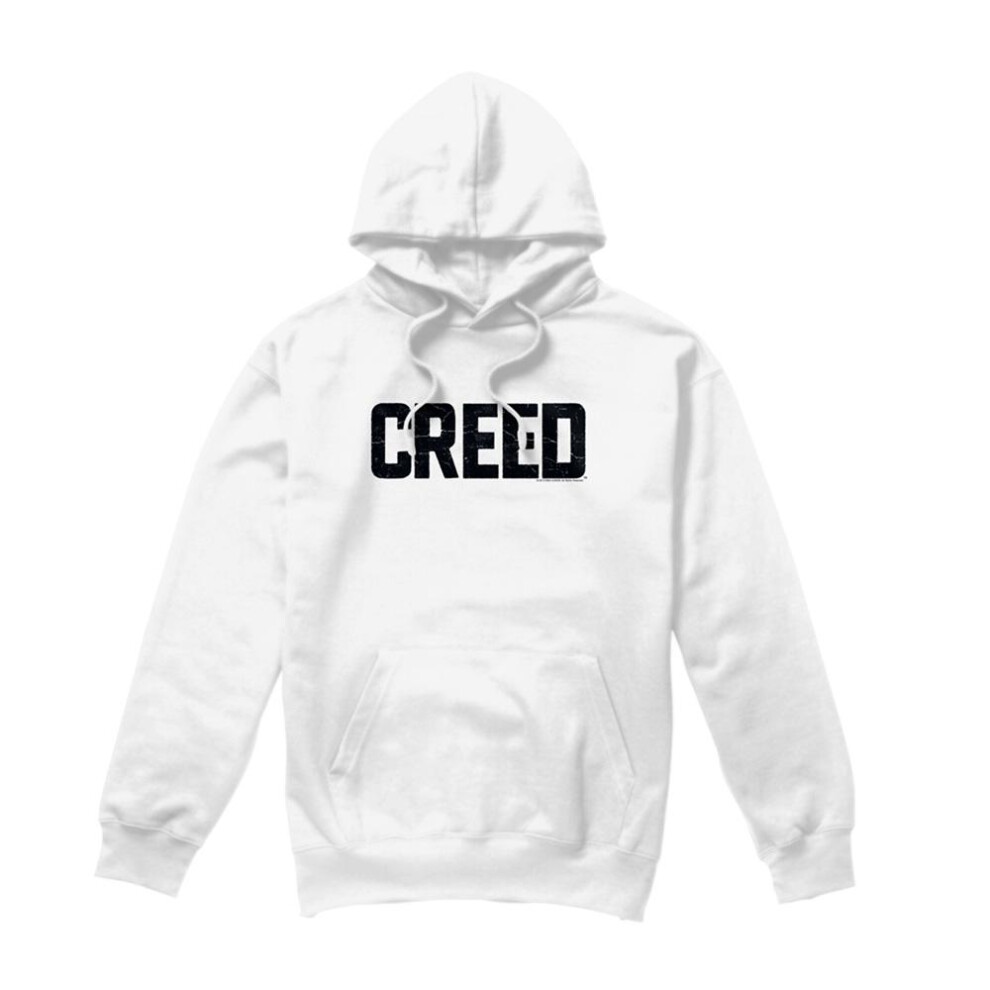 Creed (Xxl, ) Unisex Adult Cracked Logo Hoodie White
