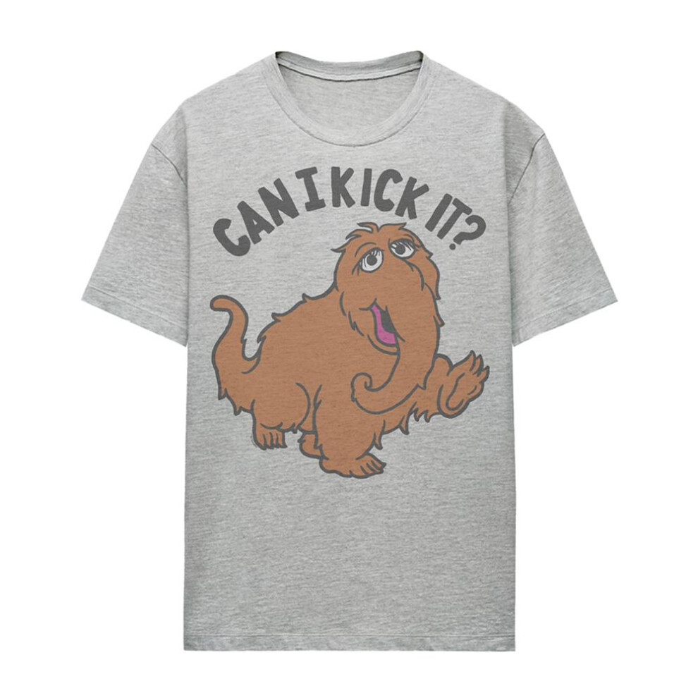 Sesame Street (Xl, Athletic Heather) Womens/Ladies Can I Kick It? T-Shirt Multicoloured