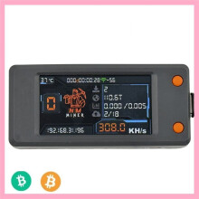 NMMiner Nerdminer 308KH/S Hashrate BTC Solo Lottery Miner Bitcoin Crypto Miner BTC Miner Nerd Miner avec Écran Couleur