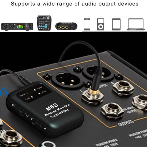 Wireless in Ear Monitor System, 2.4G Stereo Wireless IEM System with Beltpack Transmitter Receiver Auto-Pairing 1