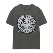 (M, White) Teenage Mutant Ninja Turtles Womens/Ladies Rebels Distressed Logo T-Shirt