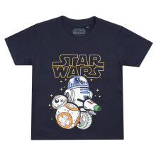 (9-10 Years, Navy) Star Wars Boys Droids T-Shirt