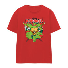 (S, Red) Teenage Mutant Ninja Turtles Womens/Ladies Cool But Crude Raphael T-Shirt