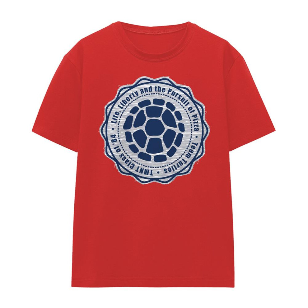 Teenage Mutant Ninja Turtles (Xxl, ) Womens/Ladies Life, Liberty And 4Th Of July T-Shirt Red