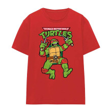 (XL, Red) Teenage Mutant Ninja Turtles Womens/Ladies Raphael Retro T-Shirt
