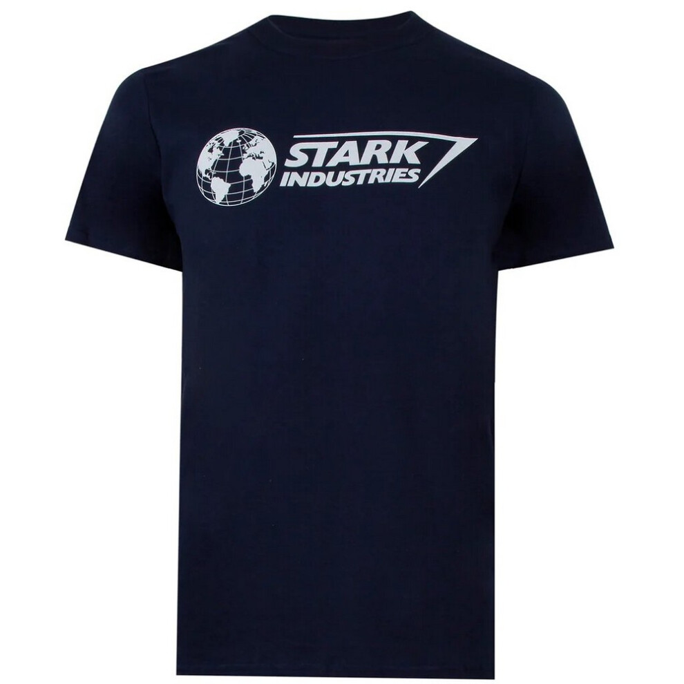 Marvel (Xl, Navy/White) Mens Stark Industries Logo T-Shirt
