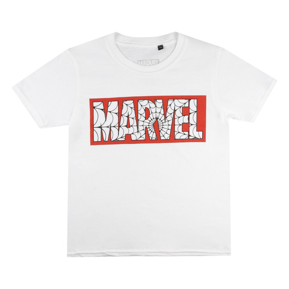 Marvel (7-8 Years, White) Boys Web T-Shirt