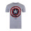 Captain America (M, Grey/Red/Navy) Captain America Mens Shield T-Shirt 1