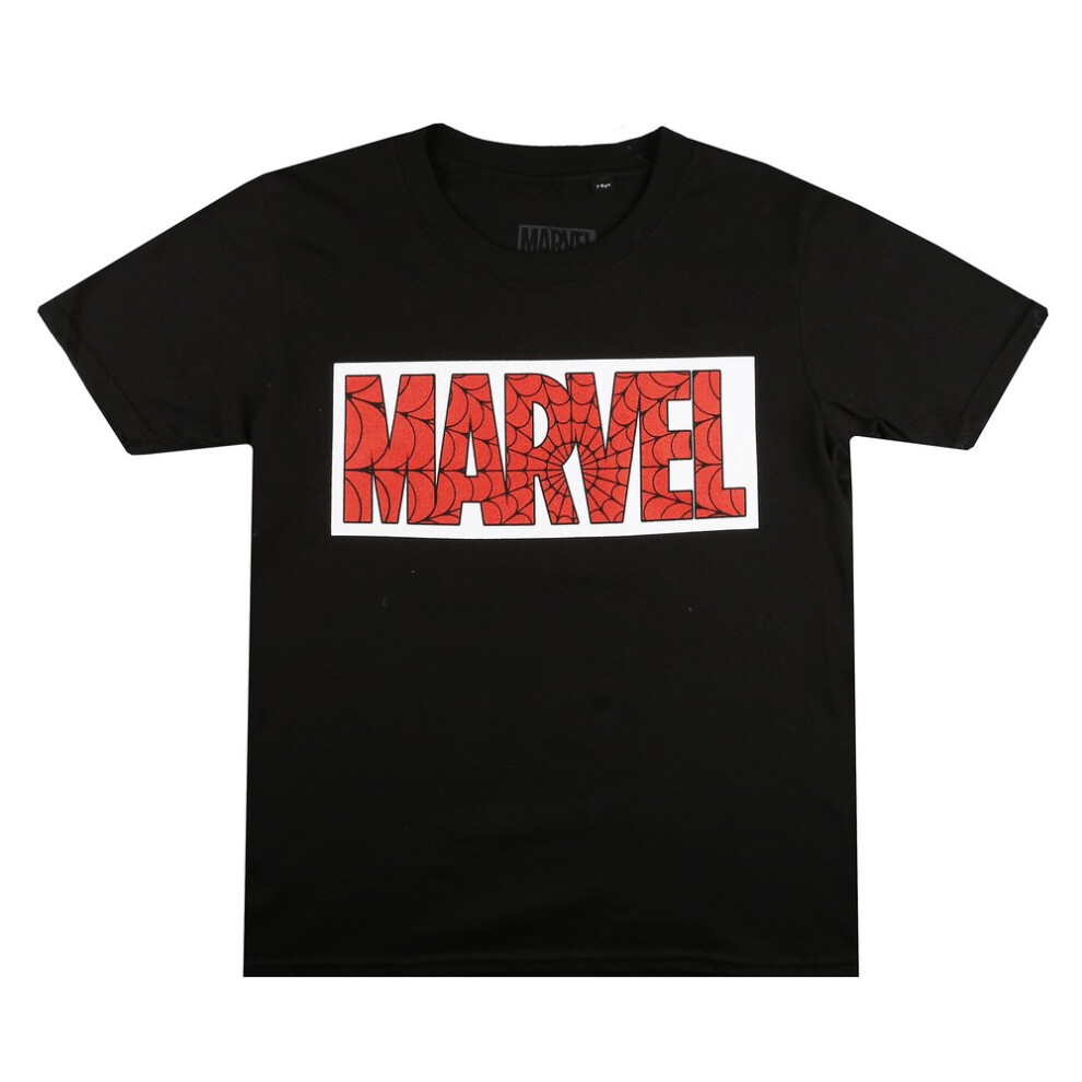 Marvel (9-10 Years, Black) Boys Web T-Shirt