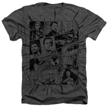 (M, Charcoal) Star Trek Unisex Adult Comic Heather T-Shirt