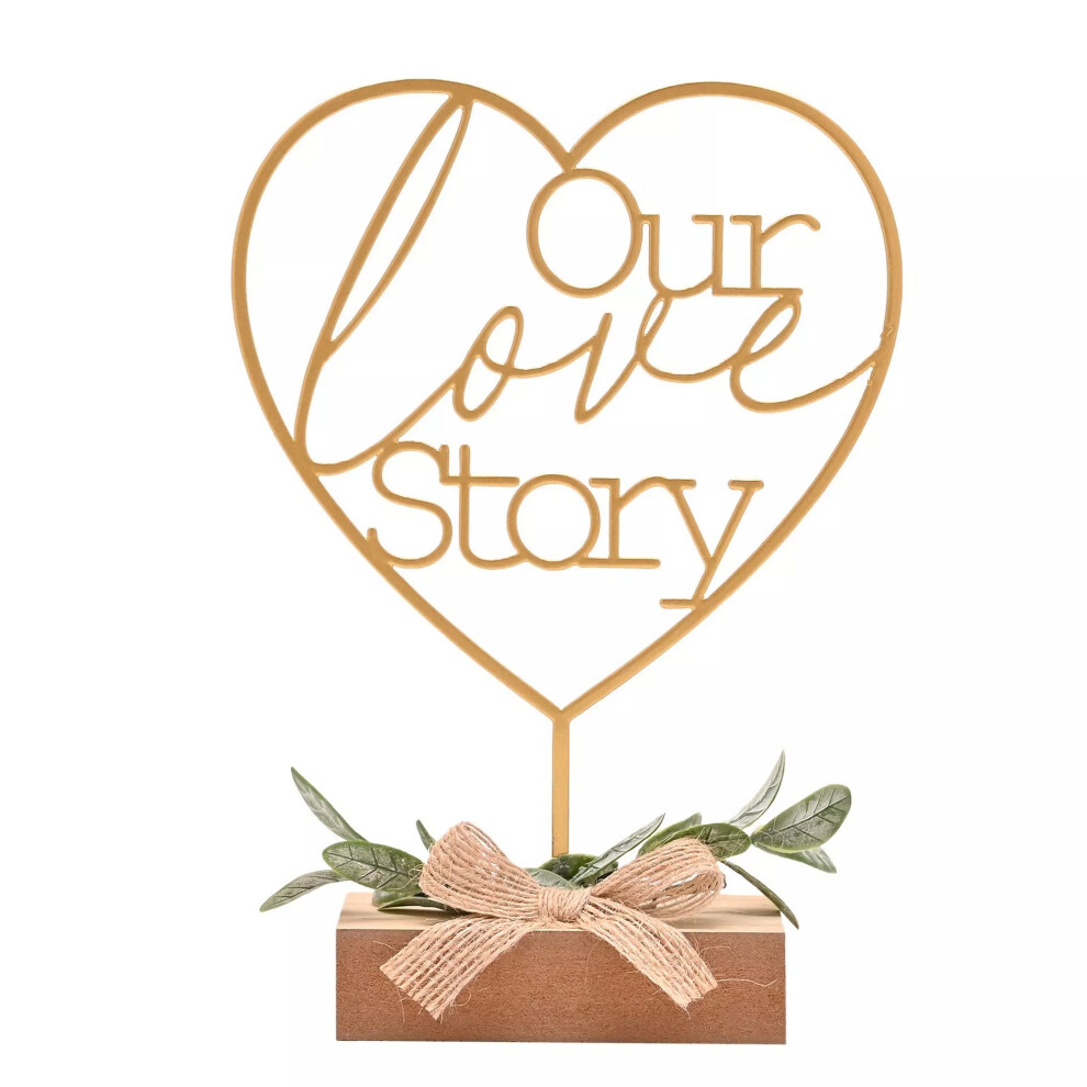 Celebrations Our Love Story Heart Plaque
