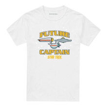 (XL, White) Star Trek Unisex Adult Future Captain T-Shirt