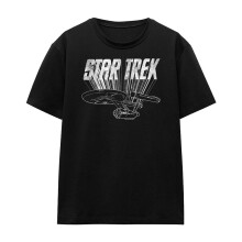 (XL, Black) Star Trek Womens/Ladies Ship T-Shirt
