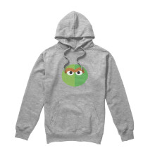 (XXL, Athletic Heather) Sesame Street Unisex Adult Grimace Oscar The Grouch Heather Hoodie