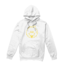 (M, White) Sesame Street Unisex Adult Big Bird Mono Hoodie
