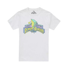 (L, White) Power Rangers Mens 90s Squad T-Shirt