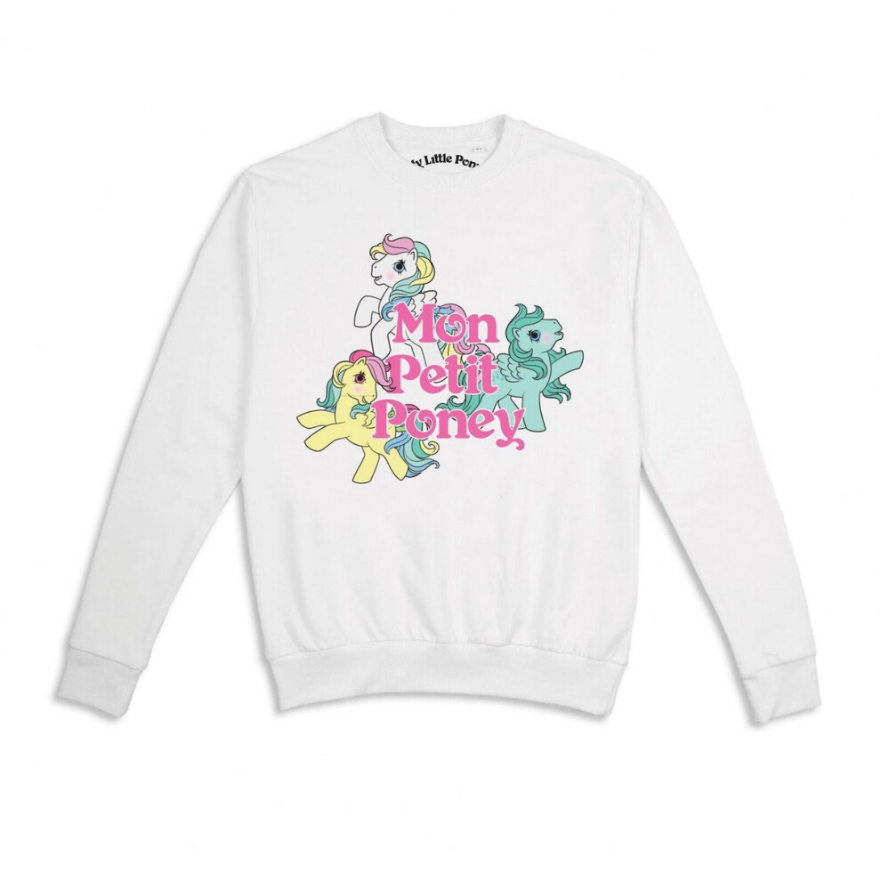 My Little Pony (L, ) Womens/Ladies Mon Petit Poney Sweatshirt White
