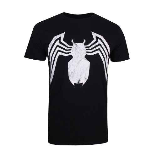 Marvel (S, Black) Marvel Mens Venom Emblem T-Shirt