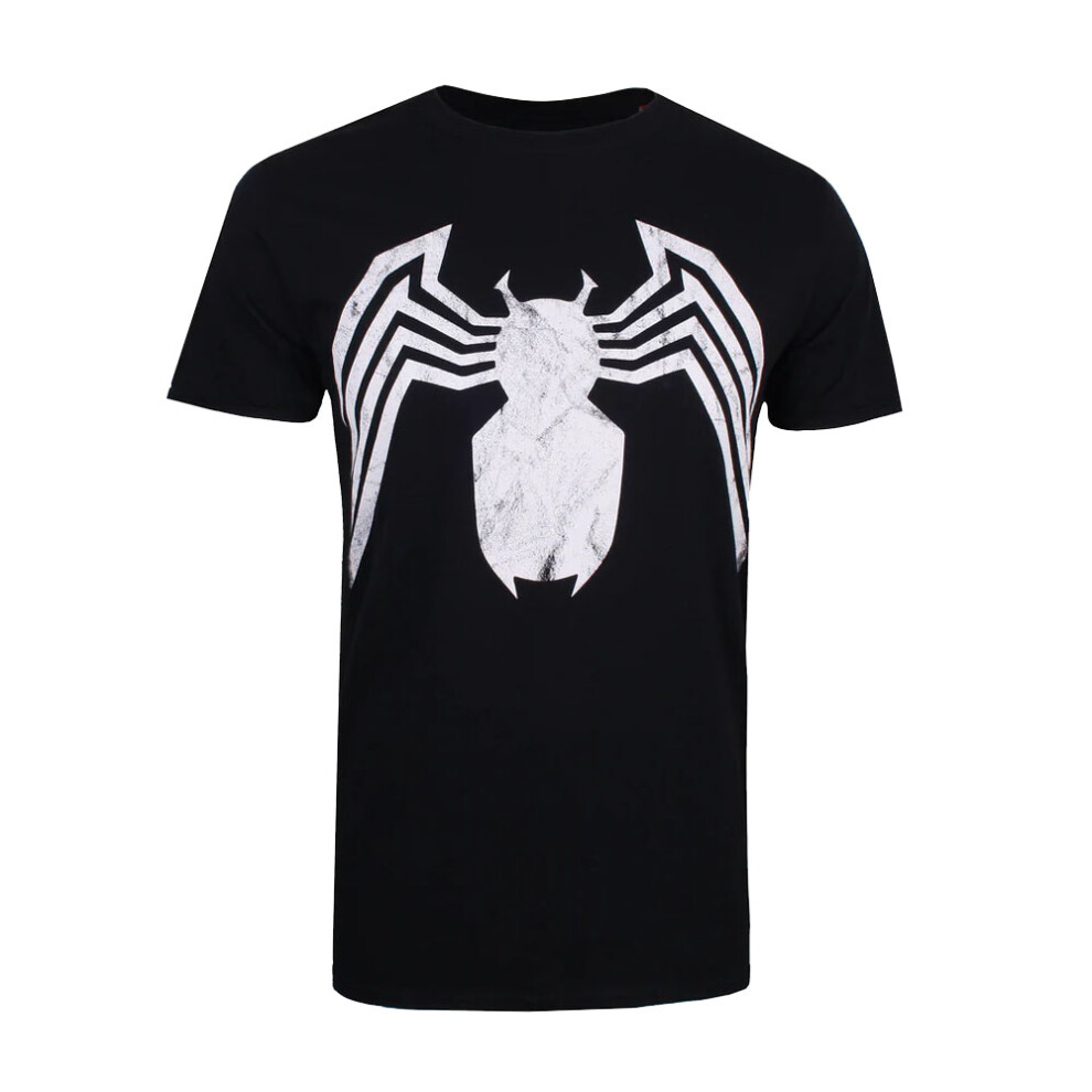 Marvel (S, ) Mens Venom Emblem T-Shirt Black