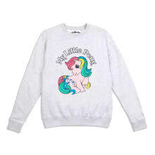 (S, Heather Grey) My Little Pony Womens/Ladies Pink Pony Sweatshirt