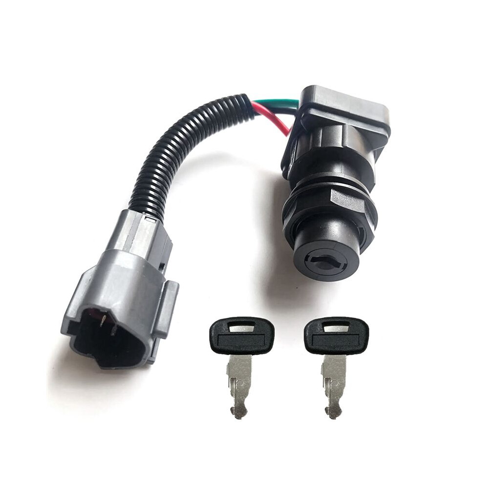 Rc461-53962 For Excavator Ignition Solenoid Valve Ignition With Key Rc411-53964 Black 6032770376218