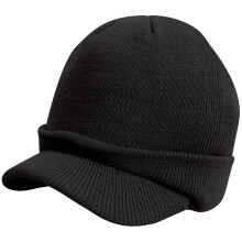 (One Size, Black) Result Unisex Esco Army Knitted Winter Hat
