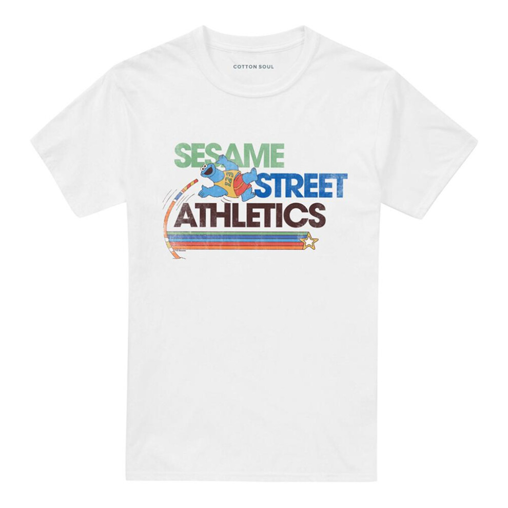 Sesame Street (5Xl, ) Unisex Adult Athletic T-Shirt White