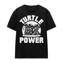 (L, Black) Teenage Mutant Ninja Turtles Womens/Ladies Turtle Power T-Shirt