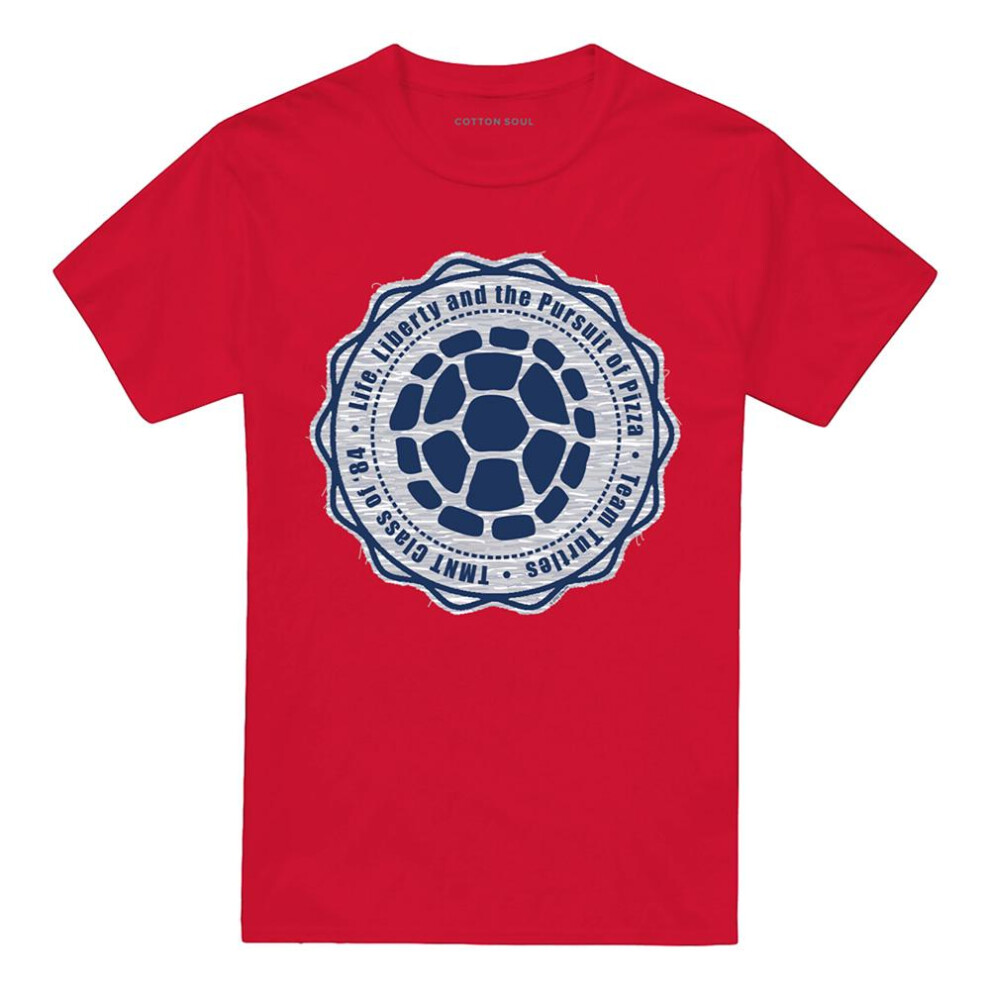 Teenage Mutant Ninja Turtles (M, ) Unisex Adult Life, Liberty And 4Th Of July T-Shirt Red
