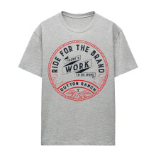 Yellowstone Womens/Ladies There's Work to Be Done Heather T-Shirt