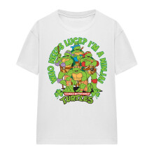 (L, White) Teenage Mutant Ninja Turtles Womens/Ladies Who Needs Luck St Patricks Day T-Shirt