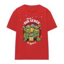 (XL, Red) Teenage Mutant Ninja Turtles Womens/Ladies From Our Sewer To Yours T-Shirt