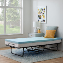 Linenspa Geheugen Schuim Matras Topper - 2 Inch Gel Geïnfuseerd Geheugen Schuim - Koel en Drukverlagend