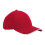 (One Size, Classic Red/White) Beechfield EarthAware 6 Panel Organic Cotton Baseball Cap 1