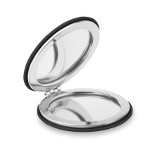 MidOcean Glow PU Round Hand Mirror