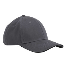 (One Size, Graphite Grey/Black) Beechfield EarthAware 6 Panel Organic Cotton Baseball Cap