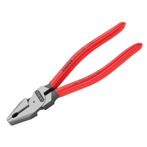 Knipex Knipex 02 01 Series High Leverage Combination Pliers, Plastic Coated Grip